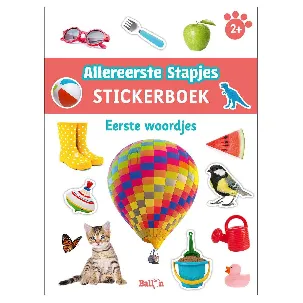 Afbeelding van Allereerste stapjes 1 - Stickerboek eerste woordjes 2+