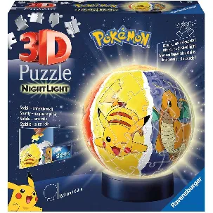 Afbeelding van Ravensburger Pokémon met verlichting - 3D Puzzel - 72 stukjes