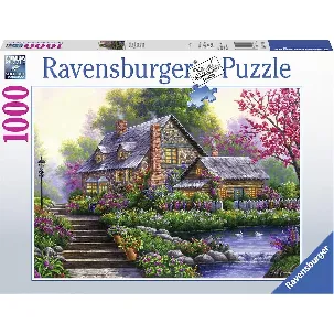 Afbeelding van Ravensburger puzzel Romantische cottage - Legpuzzel - 1000 stukjes