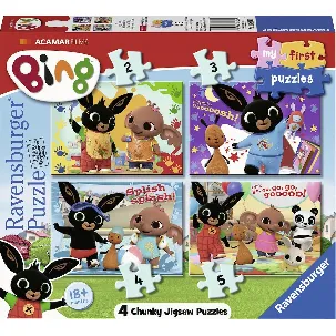 Afbeelding van Ravensburger Bing Bunny - My First puzzels - 2+4+6+8 stukjes - kinderpuzzel