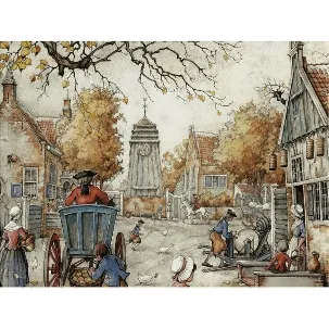 Afbeelding van Jumbo Premium Collection Puzzel Anton Pieck Het Dorpsplein - Legpuzzel - 950 stukjes