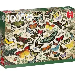 Afbeelding van Jumbo Premium Collection Puzzel Butterfly Poster - Legpuzzel - 1000 stukjes