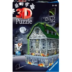 Afbeelding van Ravensburger Spookhuis Night Edition - 3D Puzzel - 216 stukjes