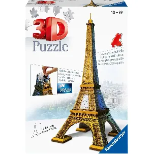 Afbeelding van Ravensburger Eiffeltoren - 3D Puzzel gebouw van 216 stukjes