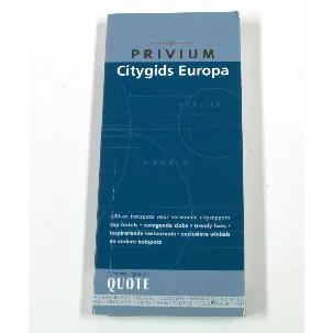 Afbeelding van Quote Citygids Europa