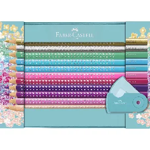 Afbeelding van Faber-Castell kleurpotloden - Sparkle - 20 stuks - mini puntenslijper - in blik - FC-201641