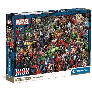 Afbeelding van Clementoni - Puzzel 1000 Stukjes Impossible Marvel, Puzzel Voor Volwassenen en Kinderen, 14-99 jaar, 39709 COMPACT BOX