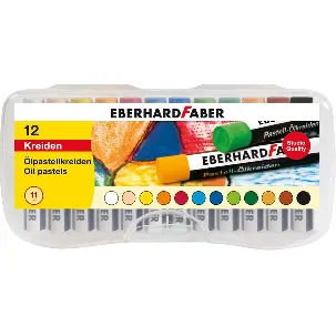 Afbeelding van Eberhard Faber oliepastelkrijt - 11mm 12 stuks - assorti - EF-522013