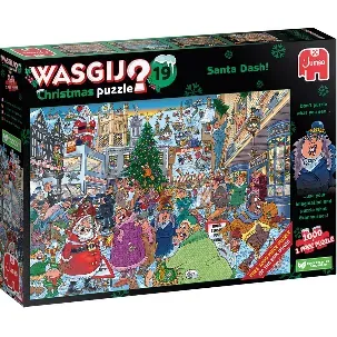 Afbeelding van Wasgij Christmas Puzzel Santa Dash - 2 x 1000 stukjes