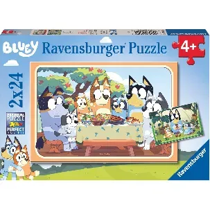 Afbeelding van Ravensburger puzzel Bluey - Legpuzzel - 2x24 stukjes