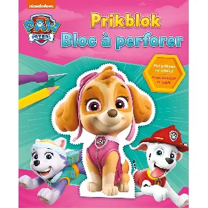 Afbeelding van Paw Patrol prikblok (roze) / La Pat'patrouille bloc à perforer (rose)