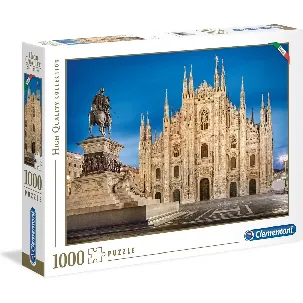 Afbeelding van Puzzel 1000 Stukjes Volwassenen - Legpuzzel - Clementoni Puzzel - Duomo de kathedraal van Milaan 69x50 cm - Puzzel 1000 Stukjes