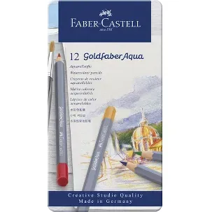 Afbeelding van Faber-Castell aquarelpotloden - Goldfaber - blik 12 stuks - FC-114612