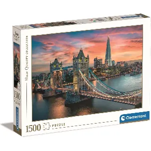 Afbeelding van Clementoni - Puzzel 1500 Stukjes - London Twilight - Puzzel voor volwassenen