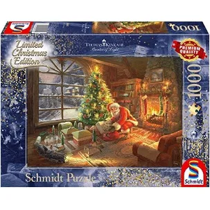 Afbeelding van Schmidt Puzzle Legpuzzel Santa Is Here Karton 1000 Stukjes