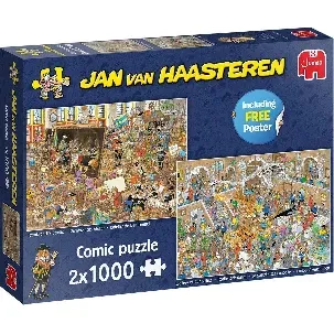 Afbeelding van Jan van Haasteren A Trip to the Museum puzzel - 2 x 1000 stukjes (without gift)