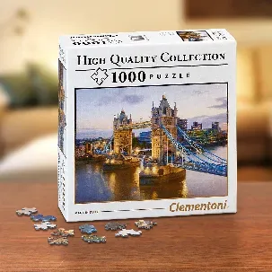 Afbeelding van Puzzel 1000 Stukjes Volwassenen - Legpuzzel - Clementoni Puzzel - Tower Bridge, Londen - Puzzel 1000 Stukjes