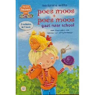 Afbeelding van Poes Moos - Poes Moos gaat naar school - 2 verhalen in 1 boek - AVI M3 - Leren Lezen