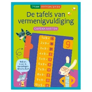 Afbeelding van De tafels van vermenigvuldiging (7-8 j.) - 2de leerjaar/groep 4 Oefenkaarten