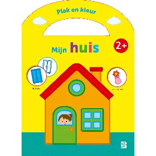 Afbeelding van Stickerkoffertjes 1 - Plak en kleur Mijn huis 2+