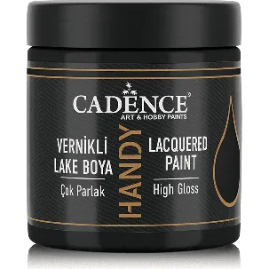 Afbeelding van Cadence Cadence Hoogglans Acrylverf 250 ml Black