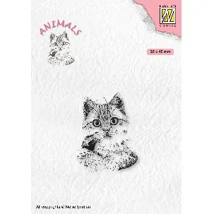 Afbeelding van ANI021 Nellie Snellen Clearstamp Animals - Pussycat - katten kat - poes