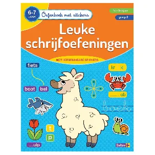 Afbeelding van Oefenboek met stickers - Leuke schrijfoefeningen