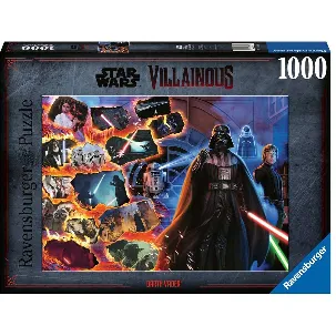 Afbeelding van Ravensburger puzzel Star Wars Villainous: Darth Vader - Legpuzzel - 1000 stukjes