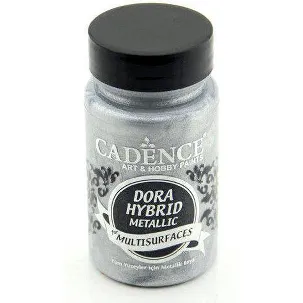 Afbeelding van Acrylverf - Metallic - Dora Hybrid - Silver - Cadence - 90 ml