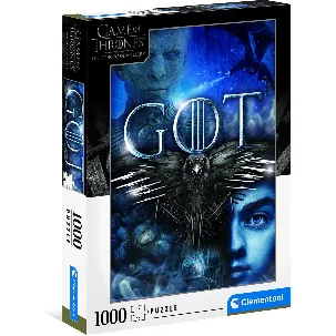 Afbeelding van Clementoni Puzzels voor volwassenen - Game of Thrones, Puzzel 1000 Stukjes, 10+ jaar - 39589