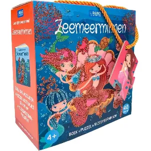 Afbeelding van Boek + puzzel + 10 figuren - Zeemeerminnen