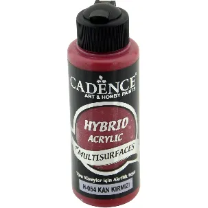 Afbeelding van Acrylverf - Multisurface Paint - Blood Red - Cadence Hybrid Acrylic - 120 ml