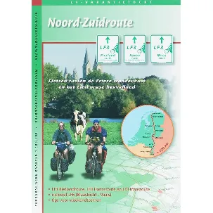 Afbeelding van Noord-Zuidroute + Bestaat uit map met boekje (20 blz.) en 6 kaarten A2-formaat