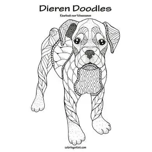 Afbeelding van Dieren Doodles- Dieren Doodles Kleurboek voor Volwassenen 1