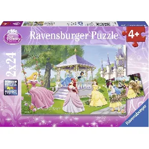 Afbeelding van Ravensburger puzzel Disney Princess Betoverende prinsessen - 2x24 stukjes - kinderpuzzel