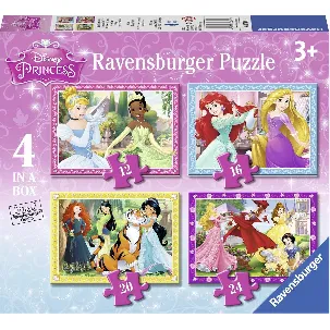 Afbeelding van Ravensburger puzzel Disney Princess - 12+16+20+24 stukjes - kinderpuzzel