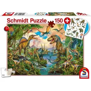 Afbeelding van Schmidt puzzel Wilde Dino's, 150 stukjes - Puzzel