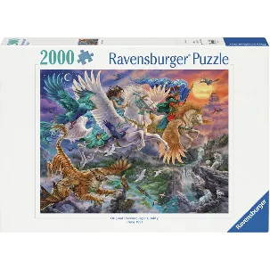 Afbeelding van Ravensburger puzzel Door de lucht op een Pegasus - Legpuzzel - 2000 stukjes