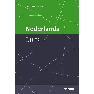 Afbeelding van Prisma groot woordenboek Nederlands-Duits