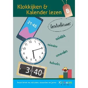 Afbeelding van Klokkijken en Kalender Lezen B - Kerndoeltrainer