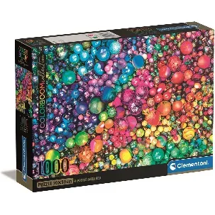 Afbeelding van Clementoni Legpuzzel - Colorboom Collection Marbles - Knikker Puzzel - 1000 stukjes - 70x50 cm - Voor Volwassenen en Kinderen vanaf 14 jaar