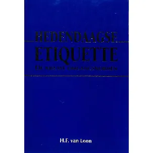 Afbeelding van HEDENDAAGSE ETIQUETTE