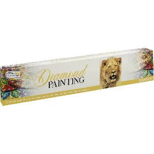 Afbeelding van Diamond painting | Leeuw | Afmeting: 30 x 40 CM | Inclusief diamond painting pen | Diamond painting volwassenen