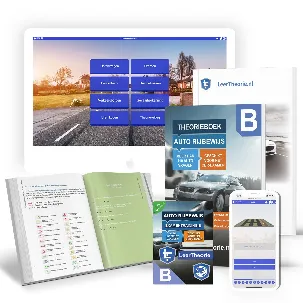 Afbeelding van Auto Theorieboek + Samenvatting + Online 2023 - Auto theorie oefenen - 20 uur Online met CBR Theorie-Examens