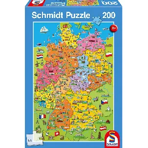 Afbeelding van Schmidt Legpuzzel Duitsland Junior Karton 200 Stukjes