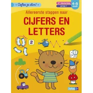 Afbeelding van Oefen je slim - Allereerste stappen naar cijfers en letters (4-5 j.)