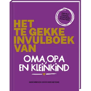 Afbeelding van Het te gekke invulboek van oma, opa en kleinkind