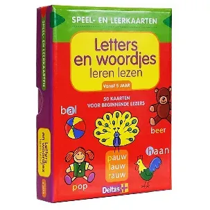 Afbeelding van Speel- en leerkaarten - Letters en woordjes leren lezen Vanaf 5 jaar