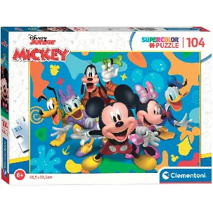 Afbeelding van Clementoni - Puzzel 104 Stukjes Mickey And Friends, Kinderpuzzels, 6-8 jaar, 25745