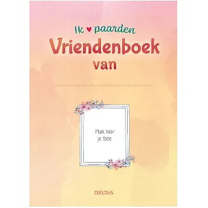 Afbeelding van Ik hou van paarden vriendenboek